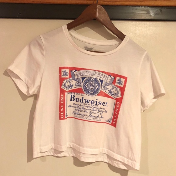 Tilly's Tops - Budweiser Crop Tee